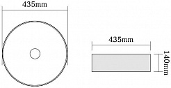 SantiLine Раковина накладная 43.5 SL-7003 серебро – фотография-2